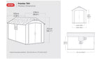 Keter Premier 7.5 x 11 ft Resin Storage Shed – view 4