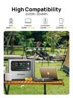 AFERIY 2400W 2048Wh Portable Power Station with 200W Solar Panel – view 6