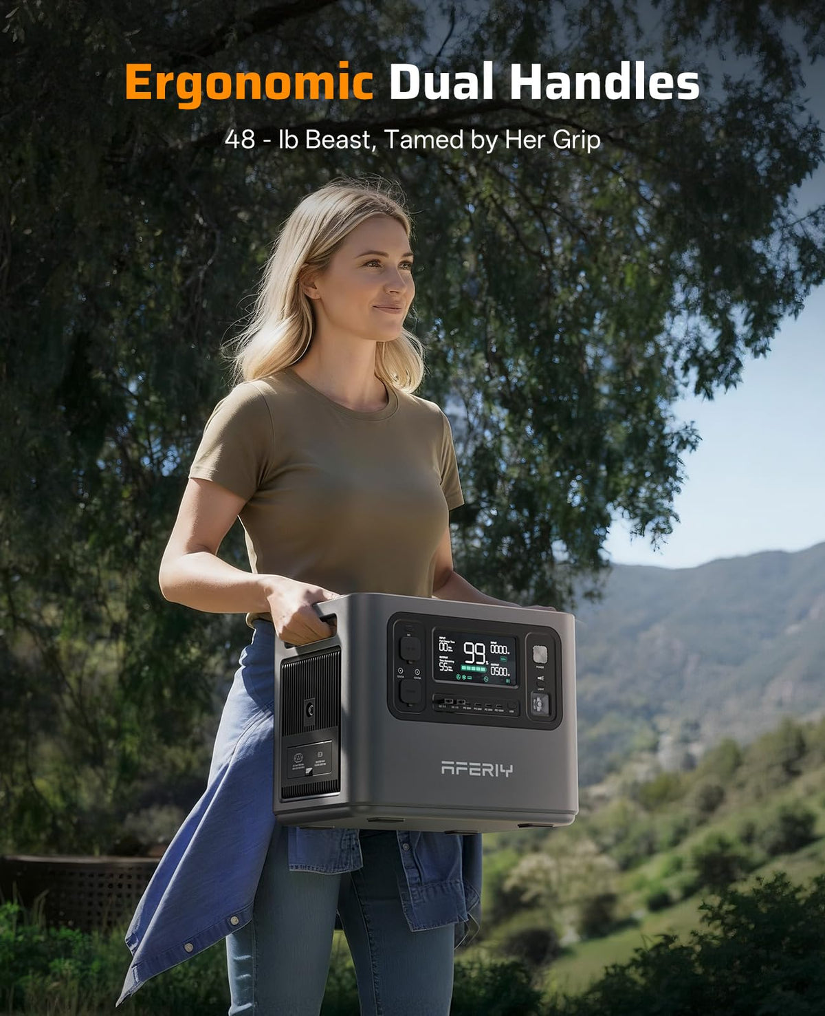 AFERIY P210 Solar Generator 2048Wh 2400W (4800W Peak) – view 7