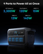 2048Wh 2400W Portable Power Station – view 9