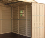 10 x 8 ft Outdoor Resin Storage Shed with Double Doors, Windows & Floor Foundation – view 12