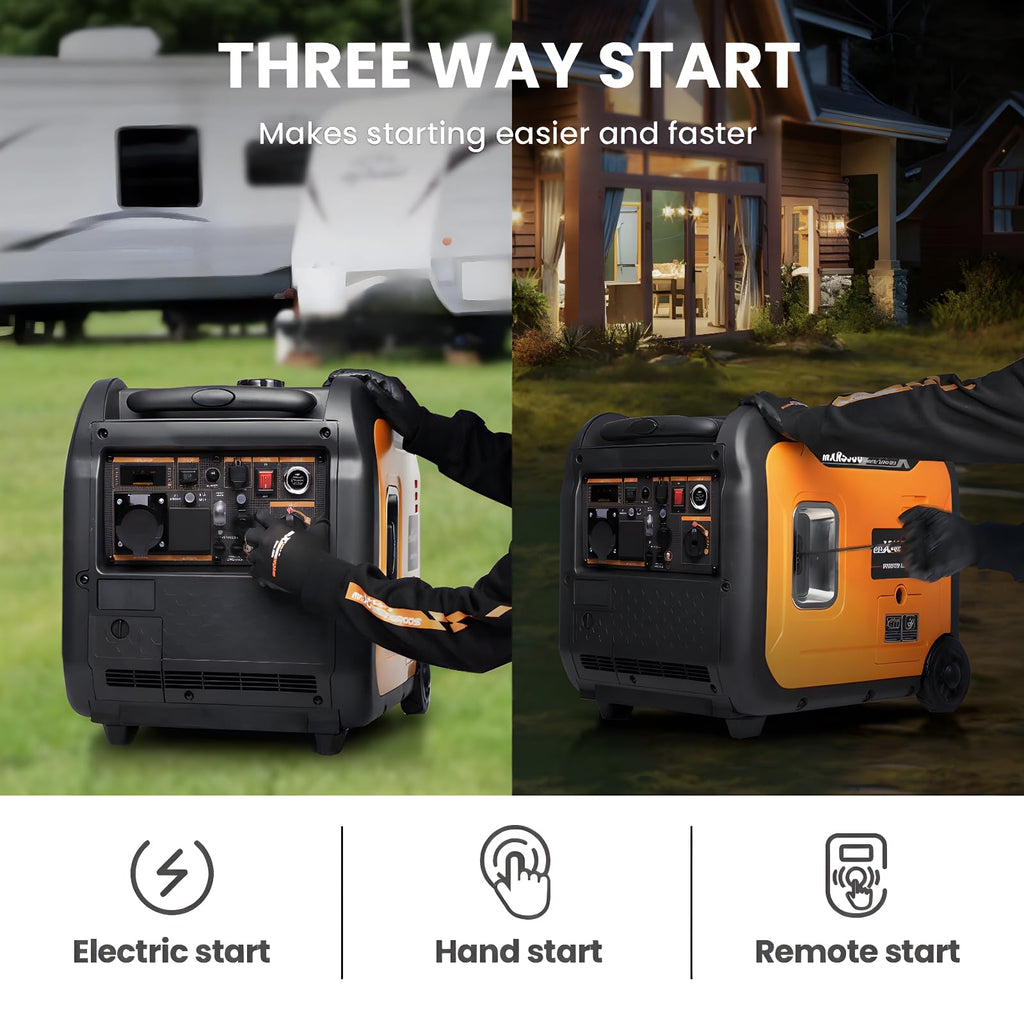 maXpeedingrods 5500W Gas Inverter Generator – view 2