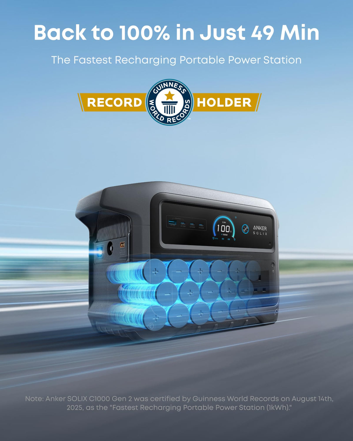 Anker SOLIX C1000 Gen 2 Portable Power Station 1024Wh 2000W – view 2