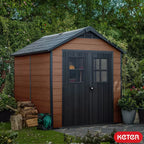 Keter Newton 7 x 9 ft Resin Storage Shed – view 2