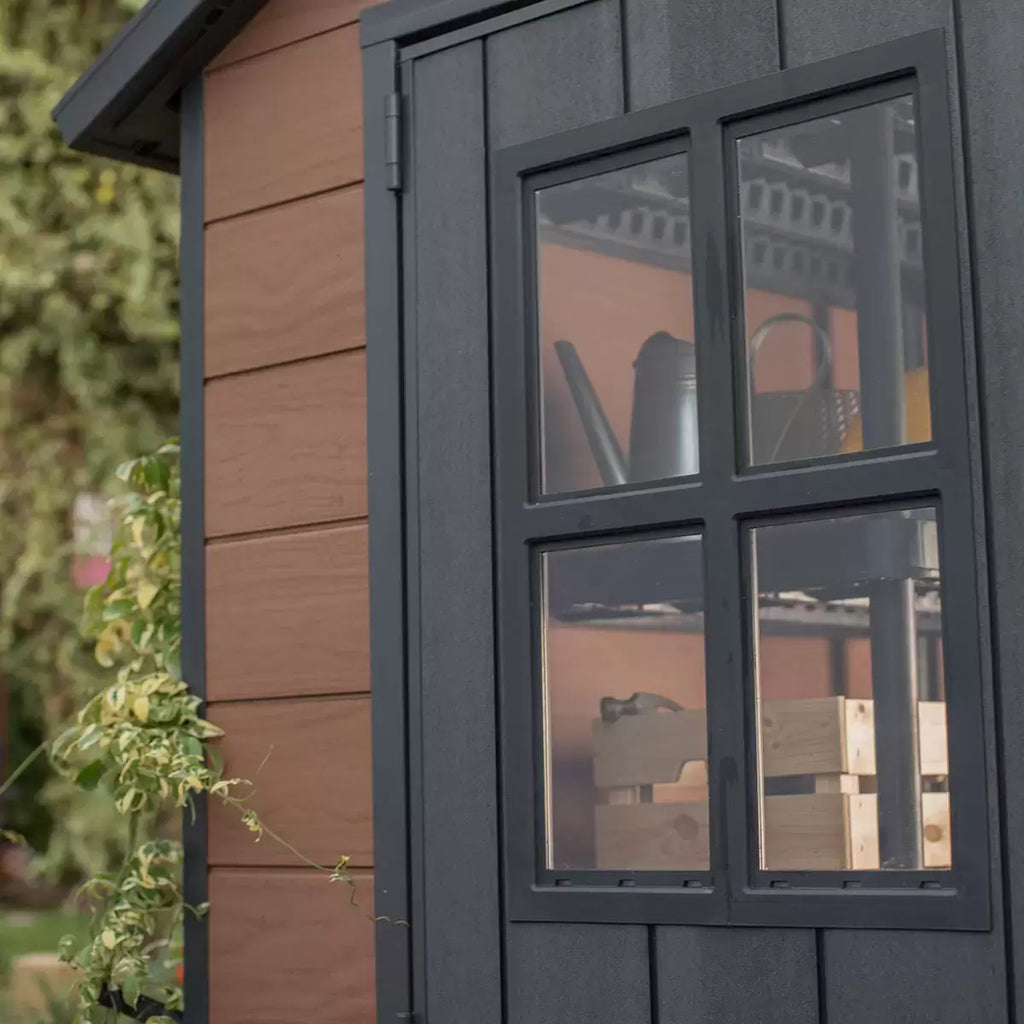 Keter Newton 7 x 9 ft Resin Storage Shed – view 7