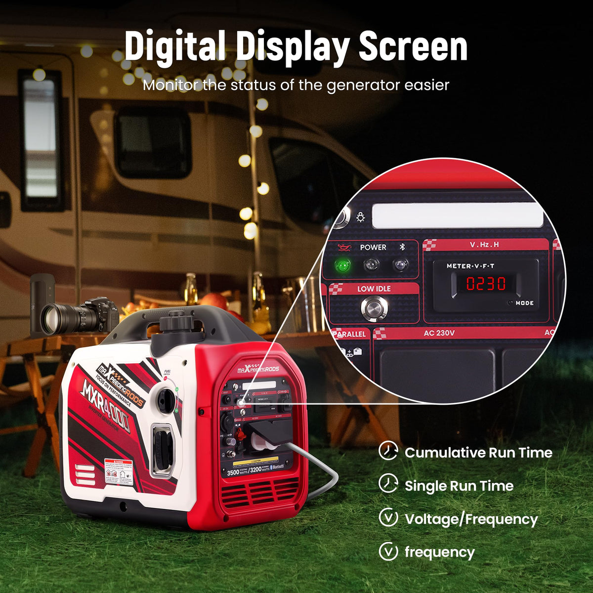 3500W Gas Portable Generator – view 4