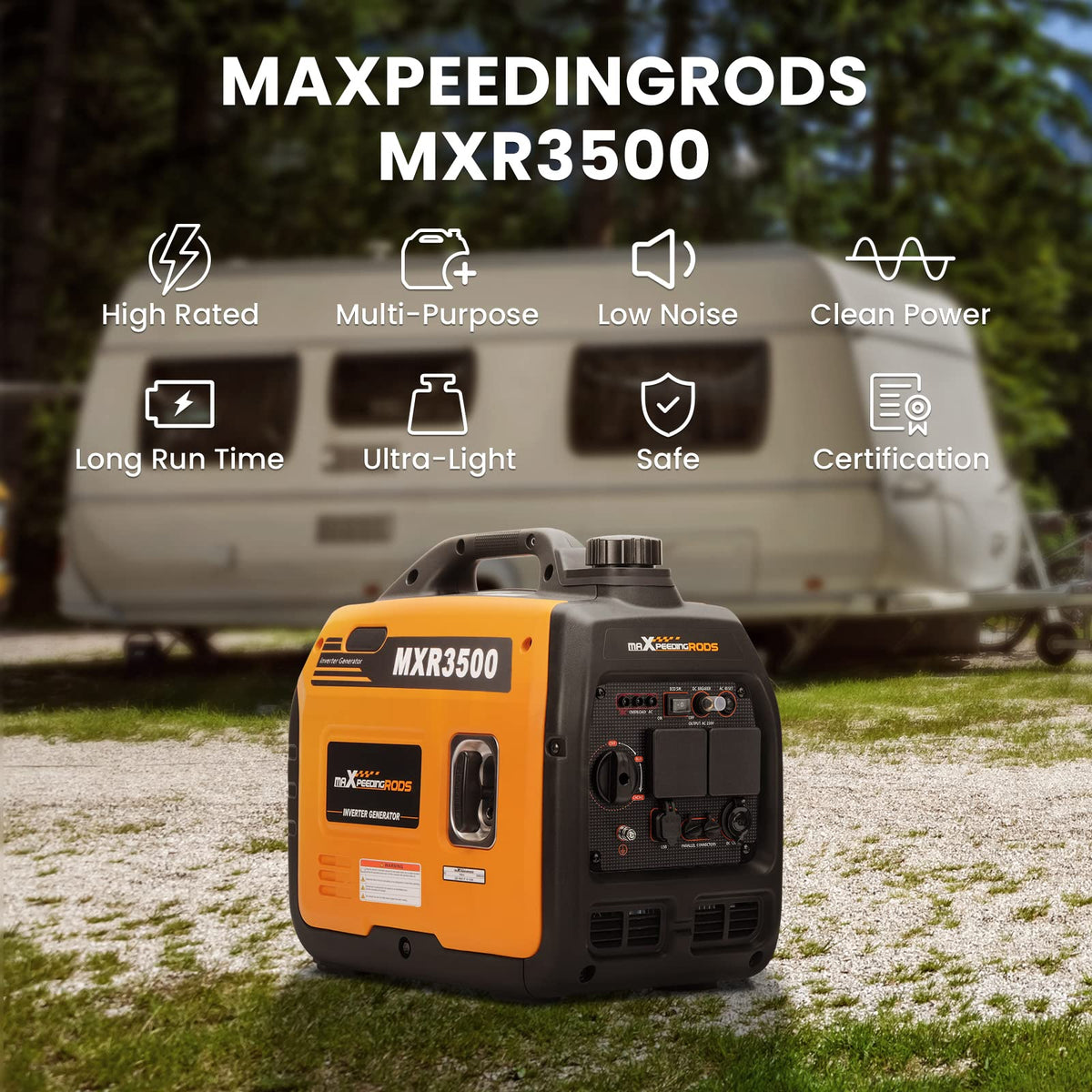 3300W Gas Inverter Generator – view 2