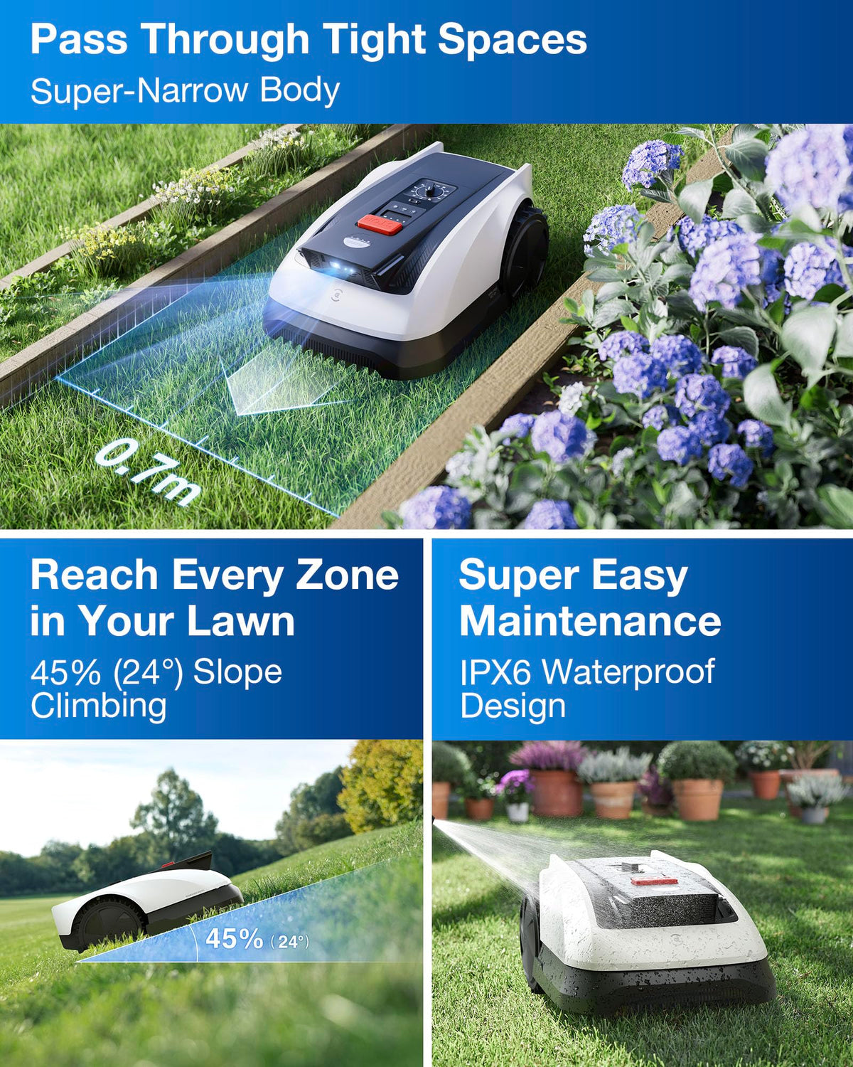 ECOVACS GOAT O800 RTK Robot Lawn Mower – view 5
