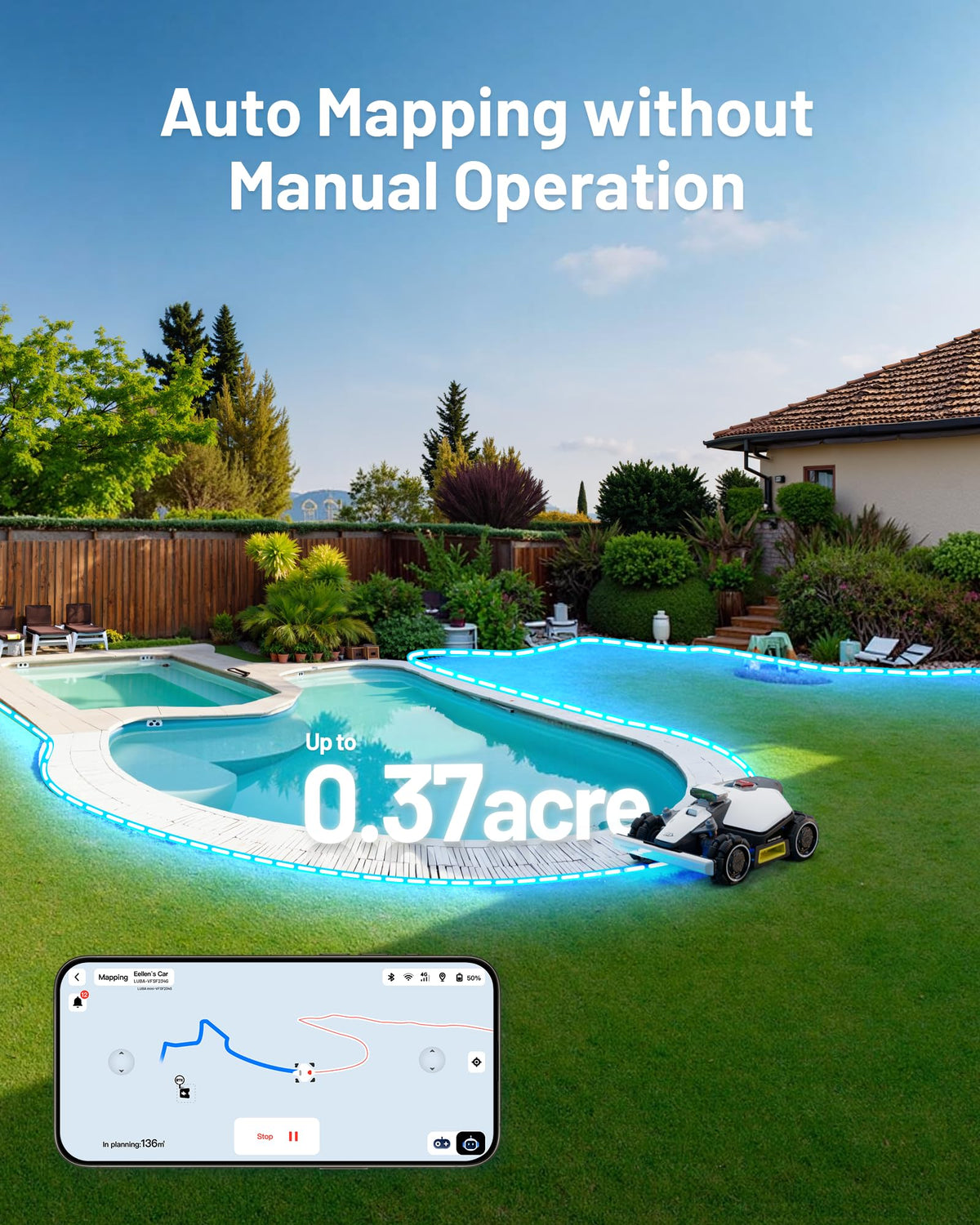Mammotion LUBA mini AWD Robot Lawn Mower – view 5