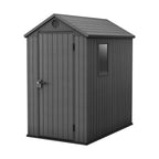 6 x 8 ft Outdoor Resin Storage Shed with Double Doors, Window & Heavy-Duty Floor – view 12