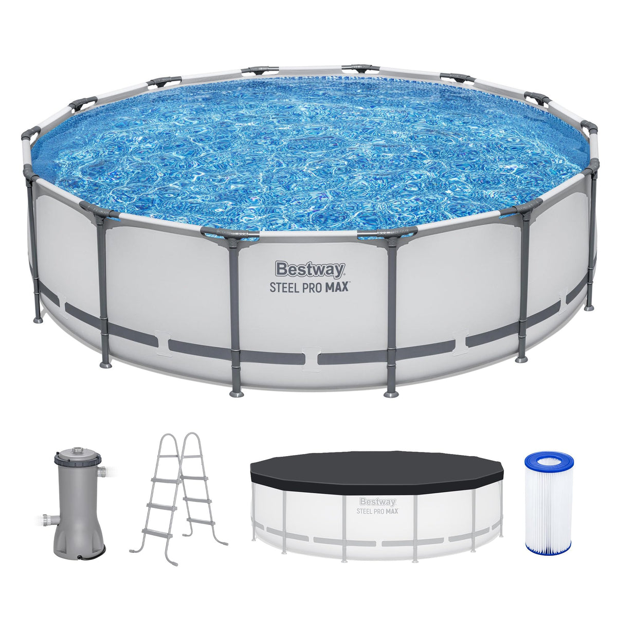 Bestway Steel Pro MAX 14 ft x 42 in Round Above Ground Pool Set