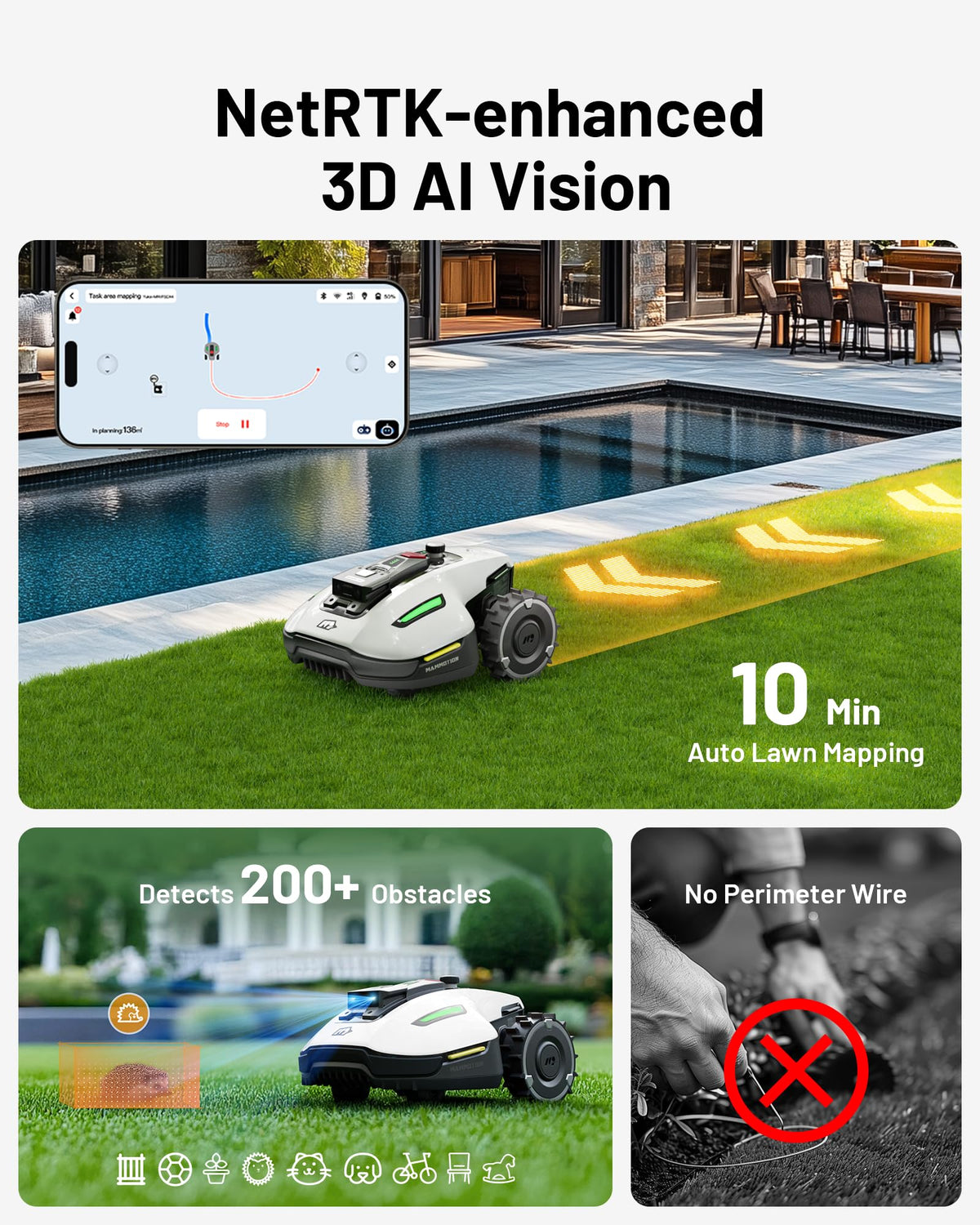 Mammotion YUKA mini 500 Robot Lawn Mower – view 3