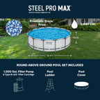 Bestway Steel Pro MAX 14 ft x 42 in Round Above Ground Pool Set – view 3