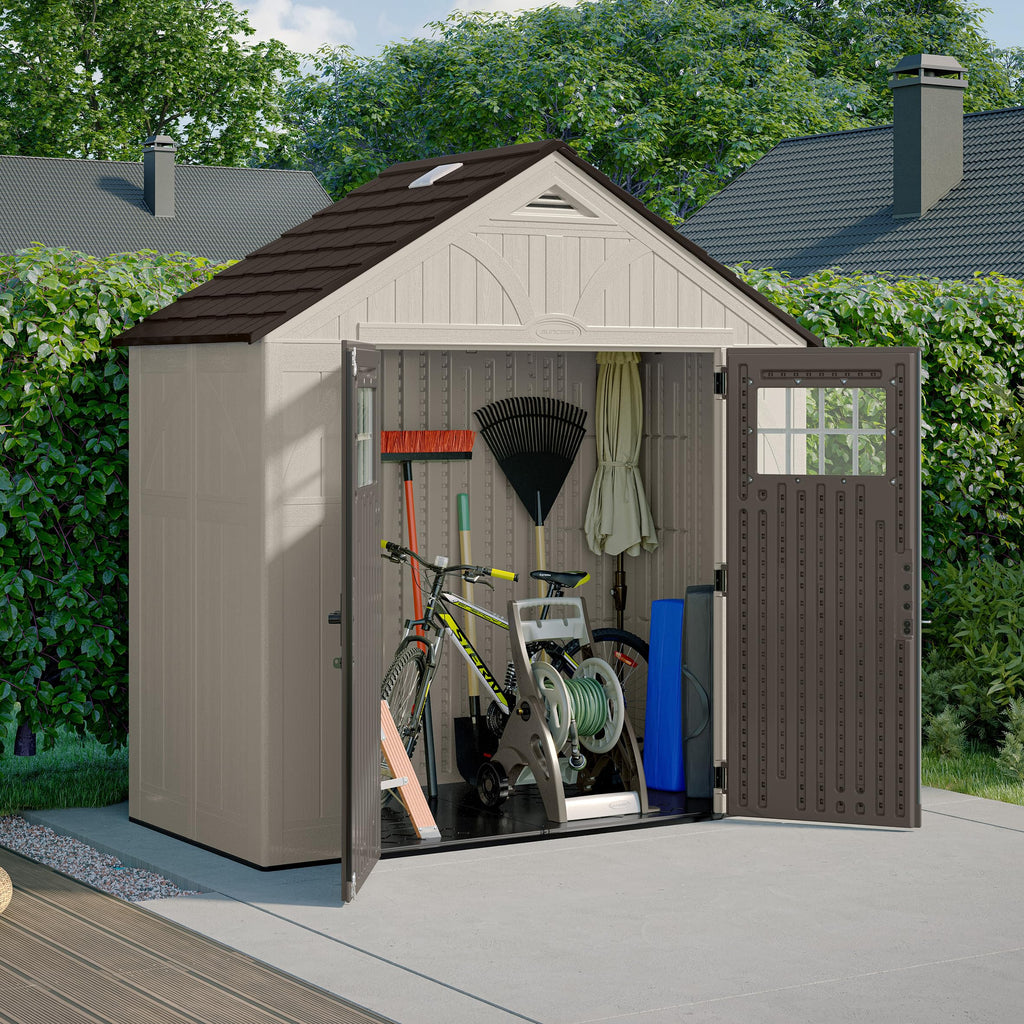 Suncast Tremont 8 x 4 ft Resin Storage Shed – view 3