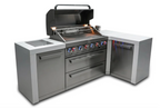 Mont Alpi 805 Deluxe 6-Burner Outdoor Kitchen Island with 90° Corner – view 3