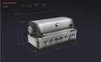 Mont Alpi 805 Built-In Gas Grill – view 3