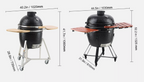 VEVOR 24 in Ceramic Kamado Grill & Smoker – view 2