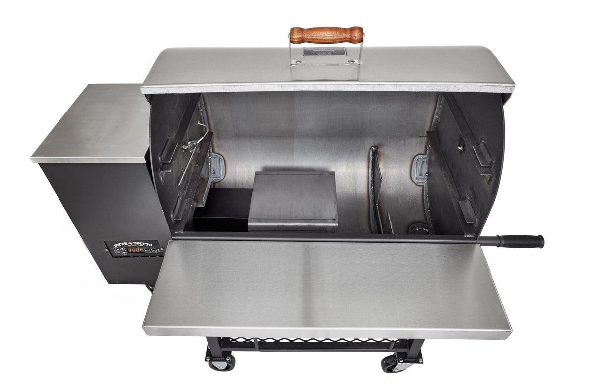 Pitts & Spitts Maverick 850 Wood Pellet Grill & Smoker with Wheel Upgrade – view 4