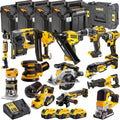 DEWALT 20V MAX XR Brushless 14 Tool Combo Kit with 3 x 5.0Ah Batteries, Charger & TSTAK Storage (DCKT4T14B3)