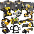 DEWALT 20V MAX XR 10 Tool Combo Kit with 3 x 5.0Ah Batteries, Charger & Cases (T4TKIT-6599)