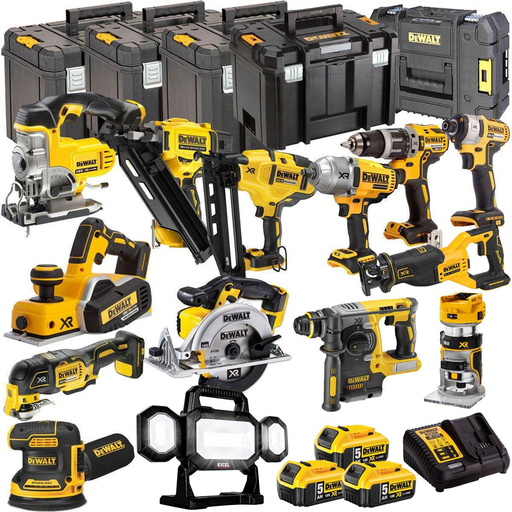 DEWALT 20V MAX XR 14 Tool Combo Kit with 3 x 5.0Ah Batteries