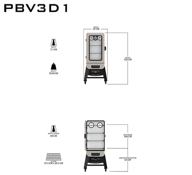 Pit Boss PBV3D1 Digital Electric Vertical Smoker – view 5
